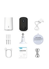 3MP Wireless Camera for Home/Outdoor Security (2 Pack) 2K Battery Powered WiFi C