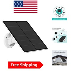 High-Efficiency 5W Solar Panel for Battery-Powered Cameras, 9.8ft Cable Included