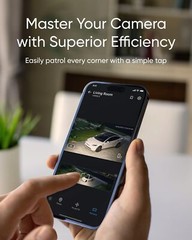 eufy Security Floodlight Camera E30 2K HD Outdoor Cam 360° P&T AI Detect|Refurb