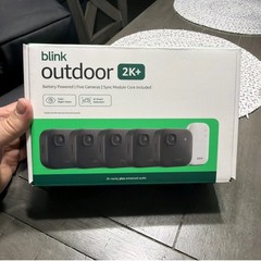 BLINK OUTDOOR 2K+ WIRELESS SMART SECURITY 5 CAMERA SYSTEM W/ SYNC MODULE CORE