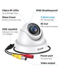 ZOSI 2MP 1080P 4in1 Security Camera Wired Home CCTV Camera Night Vision Outdoor
