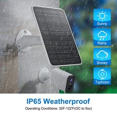 10W Waterproof 5V USB C Micro USB Wireless Security Camera Solar Panel Charger