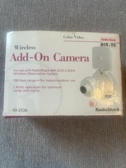 RadioShack 49-2536 Wireless 2.4GHz Color Surveillance Camera Mic 100 ft