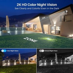 Wireless Security Camera with AI Analysis Recognition