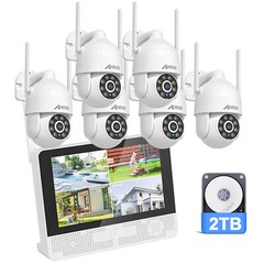 ANRAN Outdoor Security Camera System Wireless Home Night Vision 2TB 8CH 5MP NVR