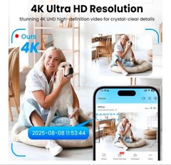 Mini 4k Camera With Live View 24/7 Recording Motion Alerts Night Vision Wifi