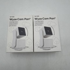 Lot Of 2 Wyze Cam Pan Indoor Outdoor Camera White WYZECPAN3 Sealed