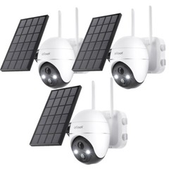 ieGeek 5MP Wireless Solar Outdoor WiFi 360° PTZ Security Cameras Battery Powered