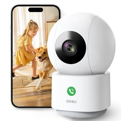 Aosu 3MP Security Camera Indoor No Subscription wifi cam Smart Motion Tracking