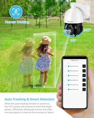 4K 8MP POE PTZ Security IP Camera Outdoor 30x Zoom 360 CCTV HIKVISION Compatible