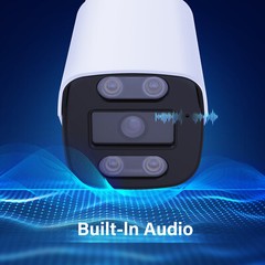 8MP 4K PoE IP Full Color Night Vision Camera Outdoor/Indoor Metal Housing
