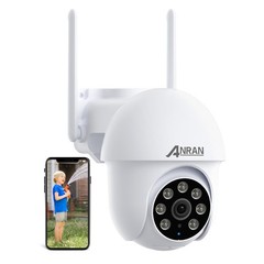 ANRAN 5MP Security Camera WiFi 360° PTZ Wireless 2Way Audio Smart Home Outdoor