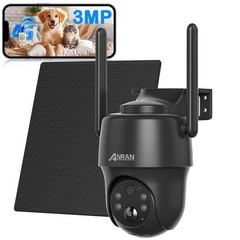 ANRAN No WiFi Needed 4G LTE Wireless Solar Security Camera 2K Color Night Vision