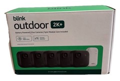 Blink Outdoor 2K+ Wireless Smart Security 5 Camera System with Sync Module Core