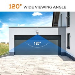 Outdoor Bullet Camera,1080P HD, 100ft Night Vision, 2-Way Talk,2.4G Wi-Fi, 12…