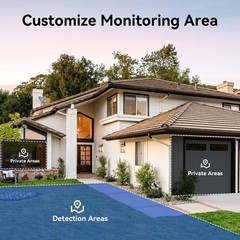 8MP Security Camera System 8CH PoE NVR Smart Human Vehicle Detection Waterproof
