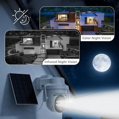2/4 PacK Solar Camera Wireless Solar Security Camera System 4MP WiFi iP Camera