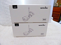 Lot of 2 Wansview W4 Wireless 1080p WiFi Home Outdoor Security Camera White NEW!